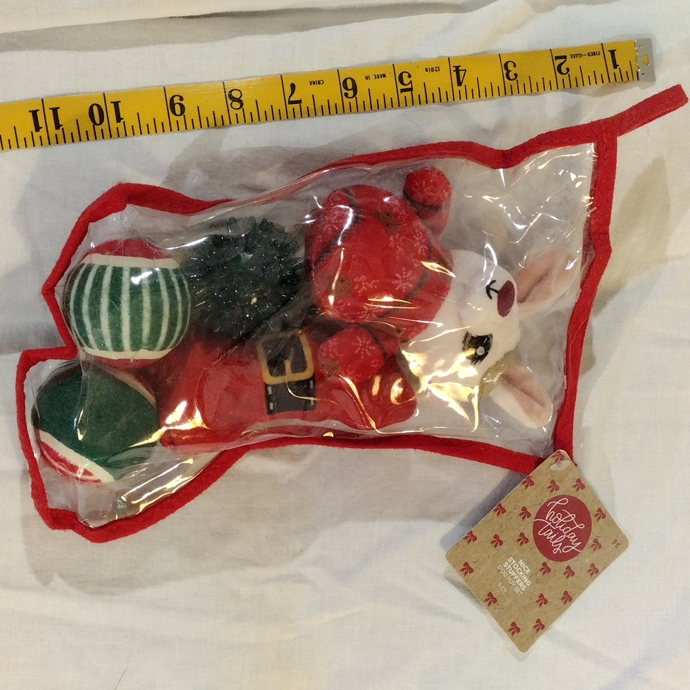 Festive Dog Toy Set with Red and Green Colors - Picture 3 of 9